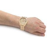 Versace Greca Time Quartz Gold Dial Gold Steel Strap Watch For Men - VE3K00522 Authentic Buy Shop Now