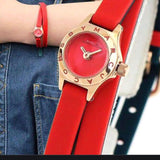 Marc Jacobs Blade Red Dial Red Leather Strap Watch for Women - MBM1343 Authentic Buy Shop Now