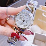 Michael Kors Runway Twist Silver Dial Silver Stainless Steel Strap Watch for Women - MK3149 Authentic Buy Shop Now