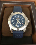Breitling Colt Automatic 44mm Blue Dial Rubber Strap Mens Watch - A1738811-C906-157S Authentic Buy Shop Now