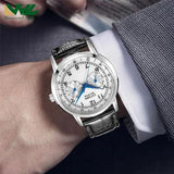 Citizen Eco Drive Silver Dial Black Leather Strap Watch For Men - AO9000-06B Authentic Buy Shop Now