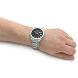 Maserati Stile Analog Black Dial Silver Steel Strap Watch For Men - R8853142003 Authentic Buy Shop Now