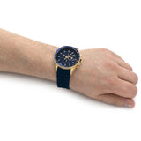 Maserati SFIDA Chronograph Blue Dial Blue Rubber Strap Watch For Men - R8871640004 Authentic Buy Shop Now
