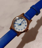 Marc Jacobs Henry White Dial Blue Leather Strap Watch for Women - MBM1238 Authentic Buy Shop Now