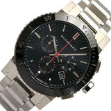 Burberry The City Black Dial Silver Steel Strap Watch for Men - BU9380 Authentic Buy Shop Now
