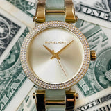 Michael Kors Delray Rose Gold Dial Two Tone Steel Strap Watch for Women - MK4317 Authentic Buy Shop Now
