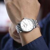 Mido Baroncelli II Automatic White Dial Silver Steel Strap Watch For Men - M8600.4.26.1 Authentic Buy Shop Now