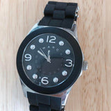 Marc Jacobs Pelly Black Dial Black Silicone Strap Watch for Women - MBM2544 Authentic Buy Shop Now