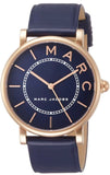 Marc Jacobs Roxy Navy Blue Dial Navy Blue Leather Strap Watch for Women - MJ1539 Authentic Buy Shop Now