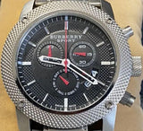 Burberry Endurance Sport Chronograph Black Dial Black Rubber Strap Watch for Men - BU7700 Authentic Buy Shop Now