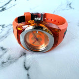 Gucci Sync XXL Quartz Orange Dial Orange Rubber Strap Unisex Watch - YA137108 Authentic Buy Shop Now