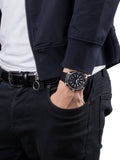 Gucci G Timeless Chronograph Black Dial Black Leather Strap Watch For Men - YA126244 Authentic Buy Shop Now
