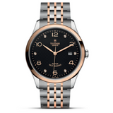 Tudor 1926 Automatic Diamonds Black Dial Two Tone Steel Strap Watch for Men - M91651-0004 Authentic Buy Shop Now