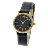 Marc Jacobs Roxy Black Dial Black Leather Strap Watch for Women - MJ1592 Authentic Buy Shop Now