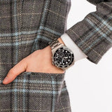Fossil FB-03 Chronograph Black Dial Silver Steel Strap Watch for Men - FS5725 Authentic Buy Shop Now
