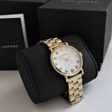 Marc Jacobs Baker White Dial Gold Steel Strap Watch for Women - MBM3440 Authentic Buy Shop Now