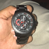 Michael Kors Ryker Chronograph Black Dial Black Steel Strap Watch For Men - MK8529 Authentic Buy Shop Now