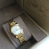 Burberry Heritage White Dial Gold Steel Strap Watch for Women - BU9203 Authentic Buy Shop Now