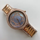 Michael Kors Kerry Purple Dial Rose Gold Stainless Steel Strap Watch for Women - MK3482 Authentic Buy Shop Now