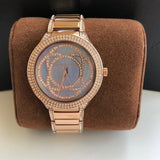 Michael Kors Kerry Purple Dial Rose Gold Stainless Steel Strap Watch for Women - MK3482 Authentic Buy Shop Now