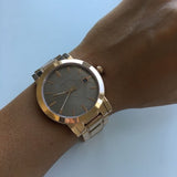 Burberry The City Light Brown Dial Rose Gold Steel Strap Watch for Women - BU9005 Authentic Buy Shop Now