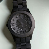 Marc Jacobs Pelly Black Dial Black Silicone Strap Watch for Women - MBM2531 Authentic Buy Shop Now