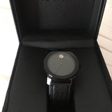 Movado Bold Black Dial Black Leather Strap Watch for Women - 3600483 Authentic Buy Shop Now