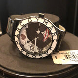 Marc Jacobs White & Black Dial Black Leather Strap Watch for Women - MBM1148 Authentic Buy Shop Now