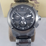 Burberry Endurance Chronograph Quartz Black Dial Black Steel Strap Watch For Men - BU9801 Authentic Buy Shop Now