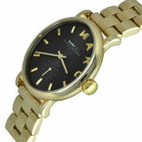 Marc Jacobs Baker Black Dial Gold Steel Strap Watch for Women - MBM3355 Authentic Buy Shop Now