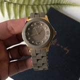 Marc Jacobs Pelly Grey Dial Grey Silicone Strap Watch for Women - MBM2539 Authentic Buy Shop Now