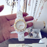 Marc Jacobs Blade White Dial White Ceramic Strap Watch for Women - MBM9502 Authentic Buy Shop Now