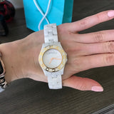 Marc Jacobs Blade White Dial White Ceramic Strap Watch for Women - MBM9502 Authentic Buy Shop Now