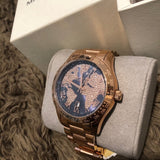 Michael Kors Layton Rose Gold Dial Rose Gold Steel Strap Watch for Women - MK6395 Authentic Buy Shop Now
