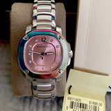 Burberry The Britain Diamonds Pink Dial Silver Steel Strap Watch for Women - BBY1805 Authentic Buy Shop Now