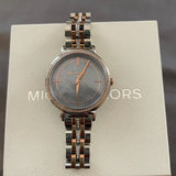 Michael Kors Cinthia Mother of Pearl Grey Dial Two Tone Steel Strap Watch for Women - MK3642 Authentic Buy Shop Now