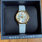 Marc Jacobs Roxy White Dial White Leather Strap Watch for Women - MJ1607 Authentic Buy Shop Now