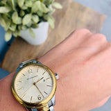Burberry The Classic Champagne Gold Dial Two Tone Steel Strap Watch for Women - BU10118 Authentic Buy Shop Now