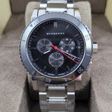 Burberry The City Black Dial Silver Steel Strap Watch for Men - BU9380 Authentic Buy Shop Now