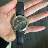 Burberry The City Grey Dial Black Leather Strap Watch for Men - BU9359 Authentic Buy Shop Now