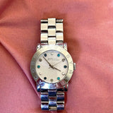 Marc Jacobs Amy White Dial Silver Steel Strap Watch for Women - MBM3140 Authentic Buy Shop Now