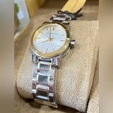 Burberry The City Silver Dial Two Tone Steel Strap Watch for Women - BU9217 Authentic Buy Shop Now