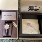 Burberry The City Beige Dial Brown Leather Strap Watch for Women - BU9208 Authentic Buy Shop Now