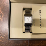 Burberry Heritage Diamond White Dial Silver Stainless Steel Strap Watch for Women - BU1583 Authentic Buy Shop Now