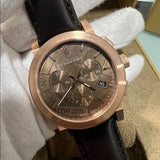Burberry The City Grey Dial Brown Leather Strap Unisex Watch - BU9755 Authentic Buy Shop Now