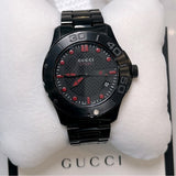 Gucci G Timeless Sport Black Dial Black Steel Strap Watch For Men - YA126230 Authentic Buy Shop Now