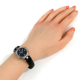 Gucci Diamantissima Quartz Diamonds Black Dial Black Leather Strap Watch for Women - YA141506 Authentic Buy Shop Now