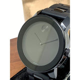 Movado Bold Black Dial Black Steel Strap Watch For Men - 3600047 Authentic Buy Shop Now
