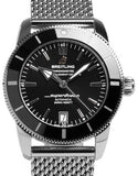 Breitling Superocean Heritage B20 Automatic 42 Black Dial Silver Mesh Bracelet Watch for Men - AB2010121B1A1 Authentic Buy Shop Now