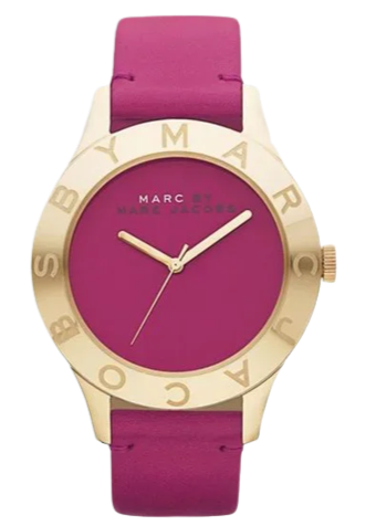 Marc Jacobs Blade Purple Dial Purple Leather Strap Watch for Women - MBM1203 Authentic Buy Shop Now